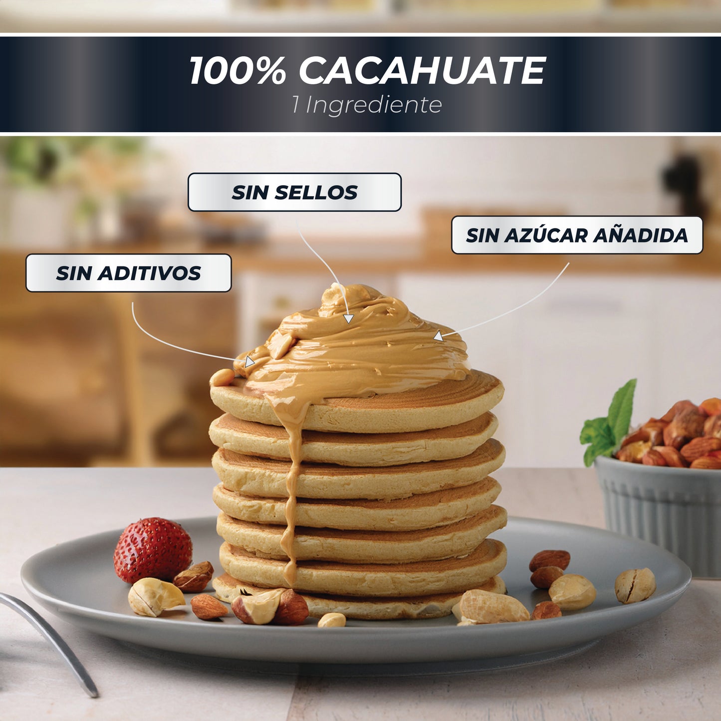 Crema de Cacahuate Natural | 800g