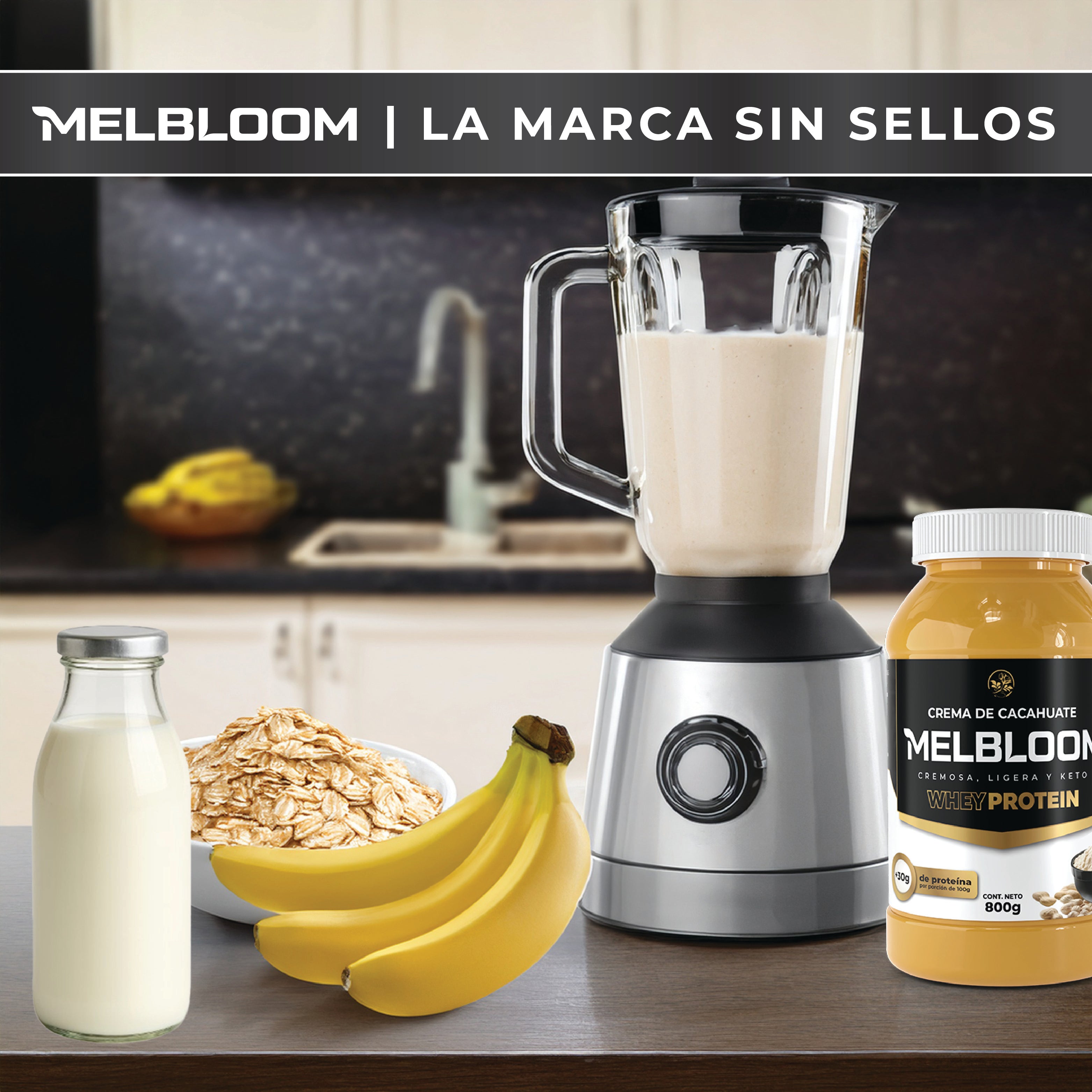 Crema de Cacahuate Whey Protein 800g