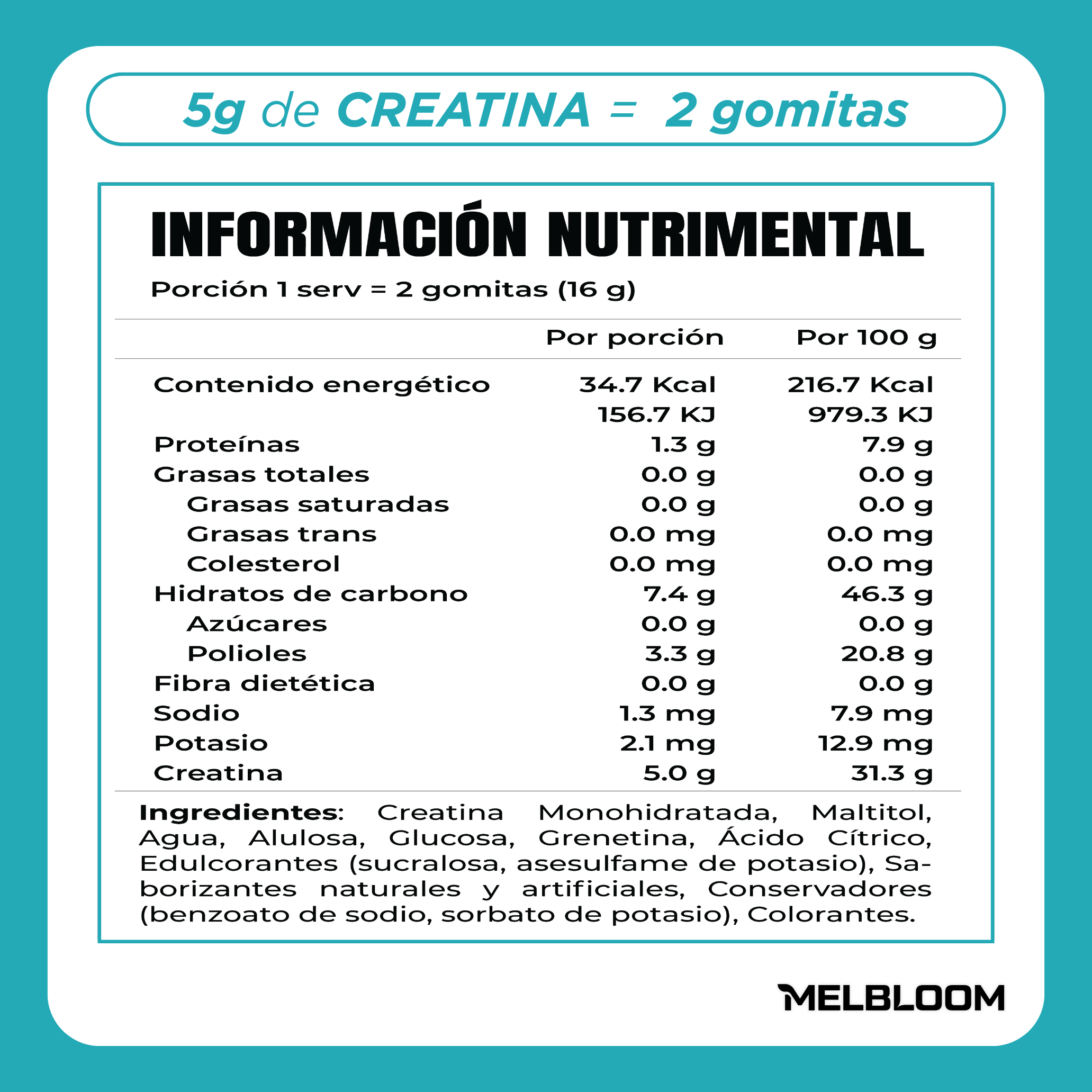 Gomitas de Creatina Monohidratada