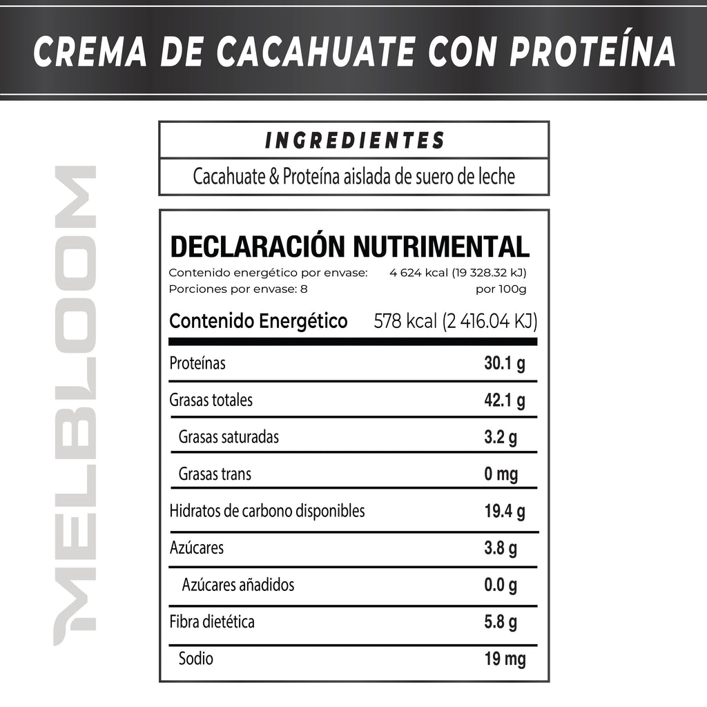 Crema de Cacahuate Whey Protein 800g