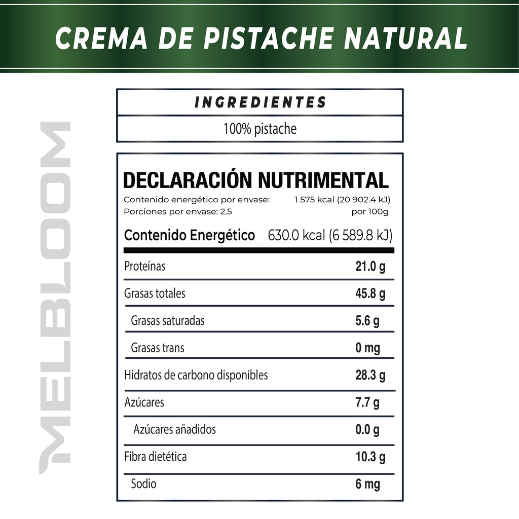 Crema de Pistache Natural 250g