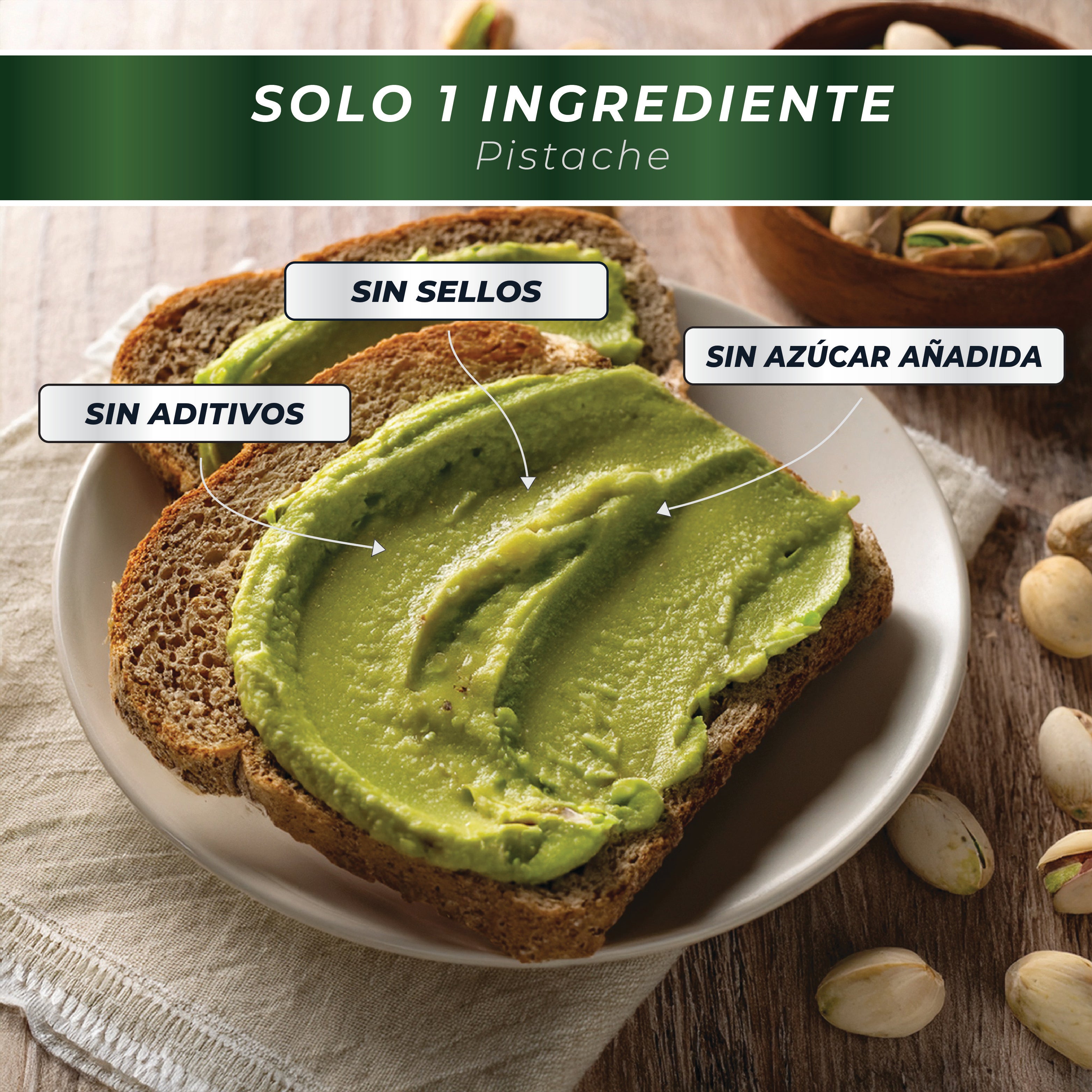 Crema de Pistache Natural 250g