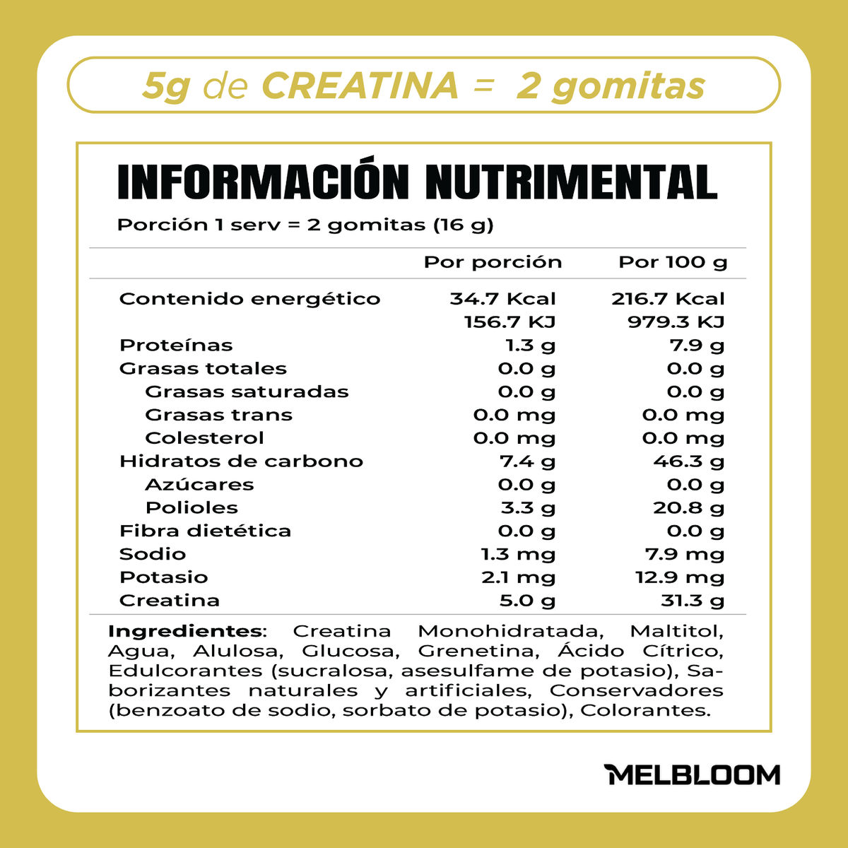 Gomitas de Creatina Monohidratada